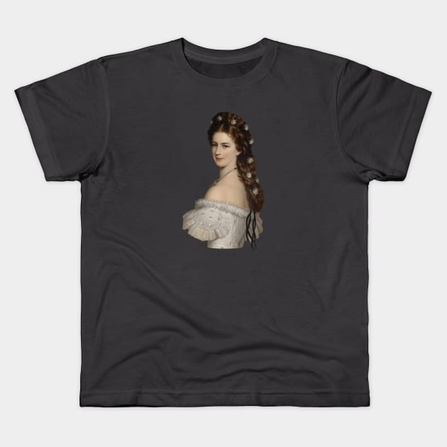 Empress Elisabeth of Austria in Dancing Dress Kids T-Shirt by chmdance